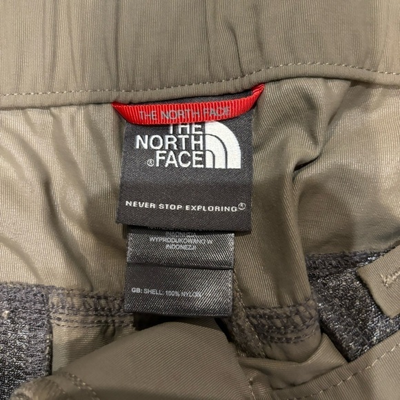 The North Face XL Cargo Pants Convertible Zip Off Nylon Green - Picture 4 of 14